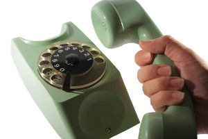 Green Retro Phone